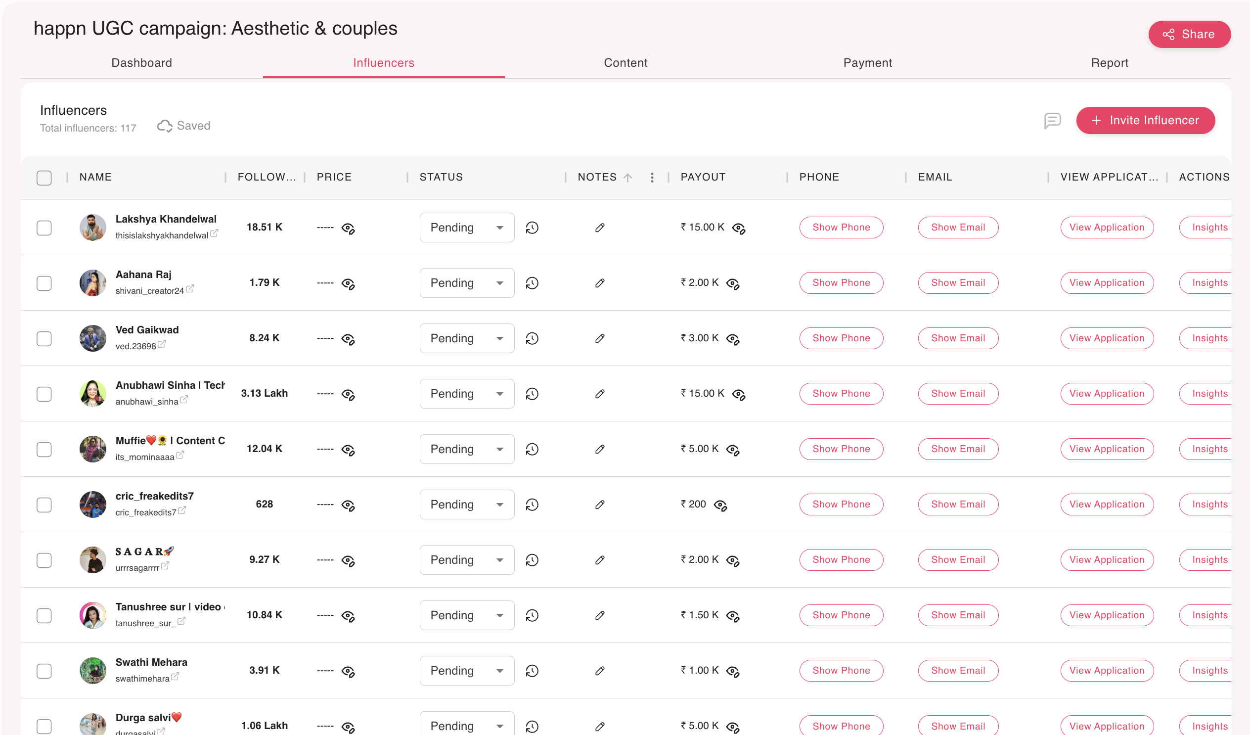 image of Find & Hire Influencers feature on Socialveins